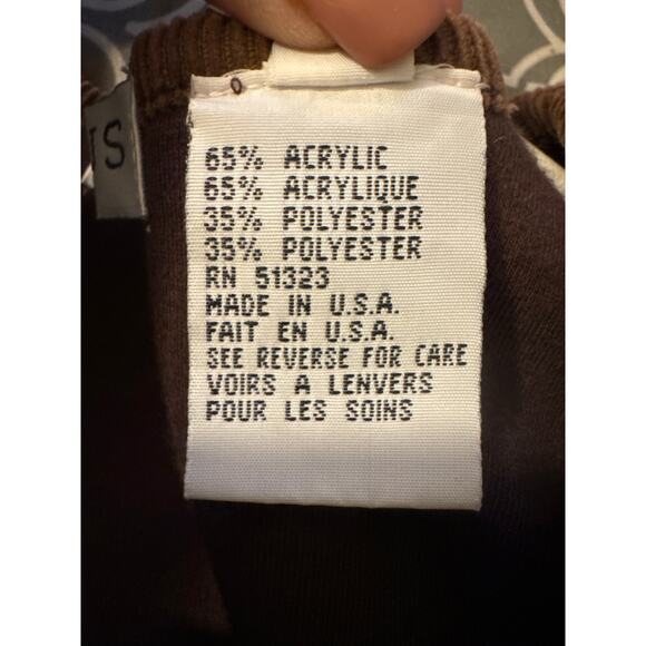 Chaus Vest Plaid Sherpa Equestrian Academia XL Brown Corduroy Preppy Cottage Vtg - Picture 11 of 12